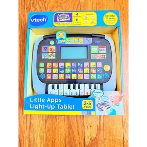 VTech Little Apps Light-Up Tablet Kids Learning Toy Blue Ages 2-5 Years NEW